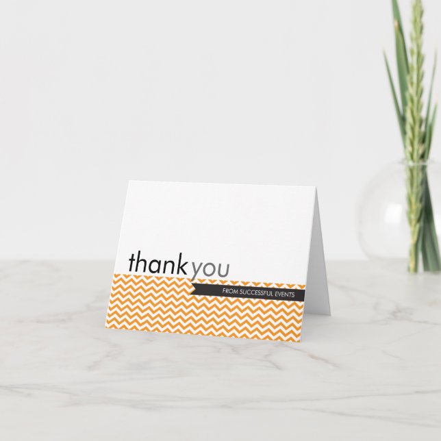 CARTÕES DE AGRADECIMENTOS trendy moderno cromo lar (Frente)