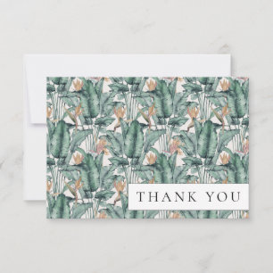 Cartões de agradecimentos Tropical Monstera Palm