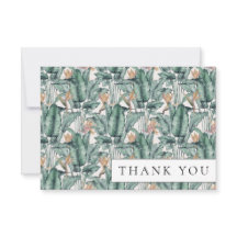 Cartões de agradecimentos Tropical Monstera Palm L