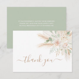 Cartões de agradecimentos Tropical Sage Green