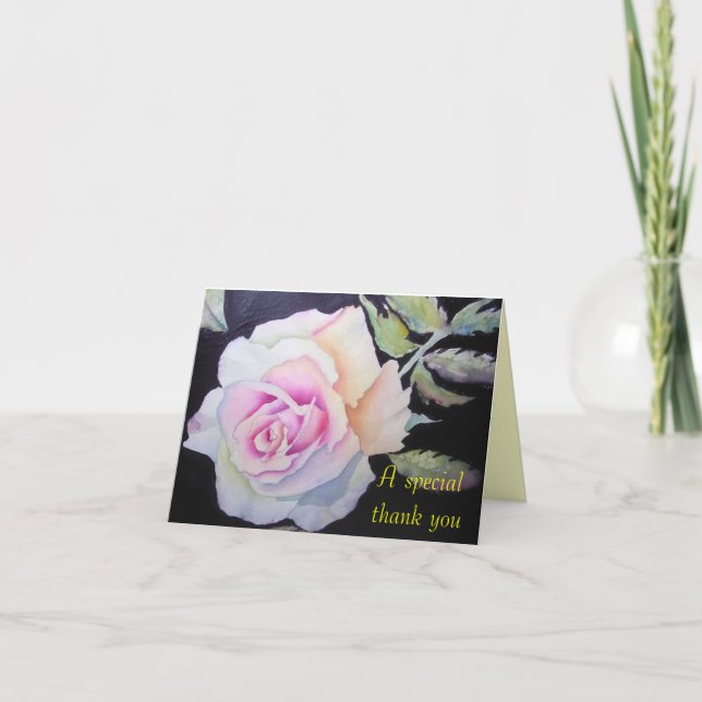 Cartões de agradecimentos - Um obrigado especial p (Frente)