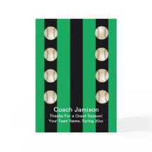 Cartões de agradecimentos verde e preto do treinad