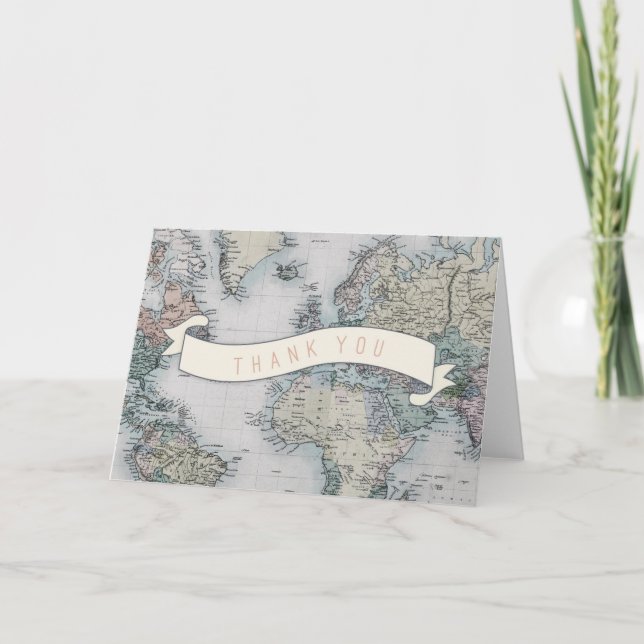 Cartões de agradecimentos viagem (Frente)