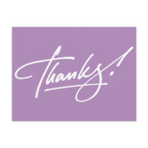 Cartões de agradecimentos Violeta Africano Moderno