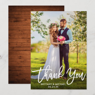 Cartões de agradecimentos W De Fotos De Casamento