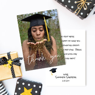 Cartões de agradecimentos W Vertical do Chapéu de