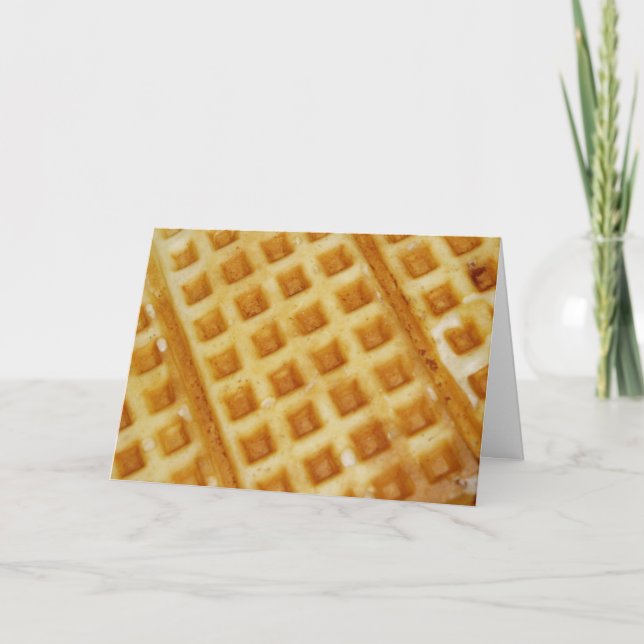 cartões de agradecimentos "Waffle" (Frente)