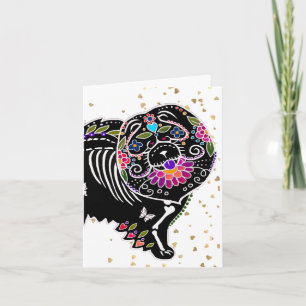 CARTÕES DE ALEGRAÇÃO SUGARSKULL CHOW -Arte