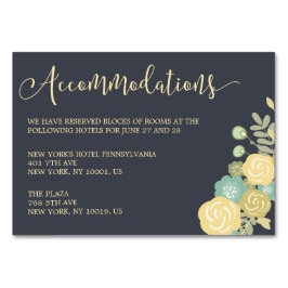 Cartões de Alojamento de Casamento de Chalkboard A