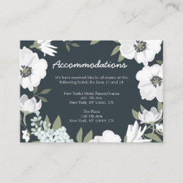 Cartões De Alojamento De Casamento Floral
