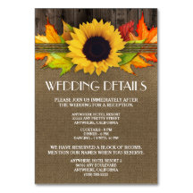 Cartões de alojamento para Recepções de casamento 