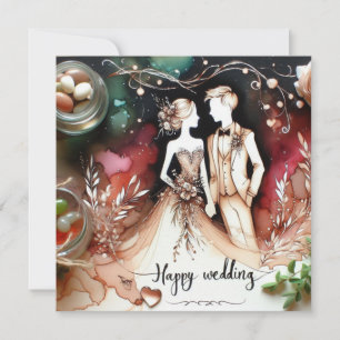 Cartões de Amor Feliz Casamento