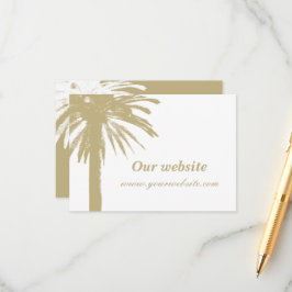 Cartões de anexo para casamento íntimo na praia