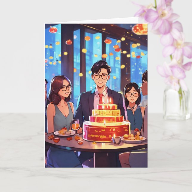 Cartões de aniversário (Orquídea)