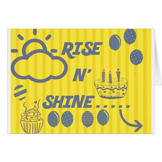 Cartões de aniversário (Frente Horizontal)