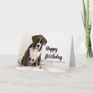Cartões De Aniversário - Cães-Boxer, Cães-Bindle