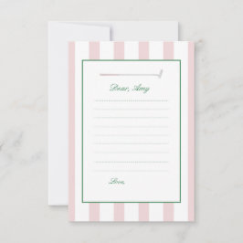 Cartões de Aniversário da Cápsula do Golfe Rosa