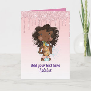 Cartões de Aniversário da Princesa Melanina para t