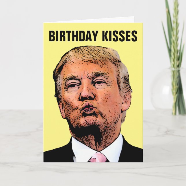 CARTÕES DE ANIVERSÁRIO DE DONALD TRUMP (Frente)