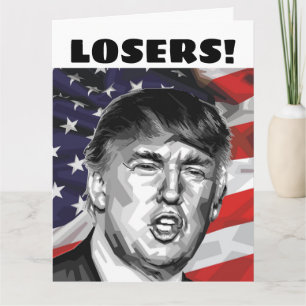 CARTÕES DE ANIVERSÁRIO DE DONALD TRUMP "PERDEDORES
