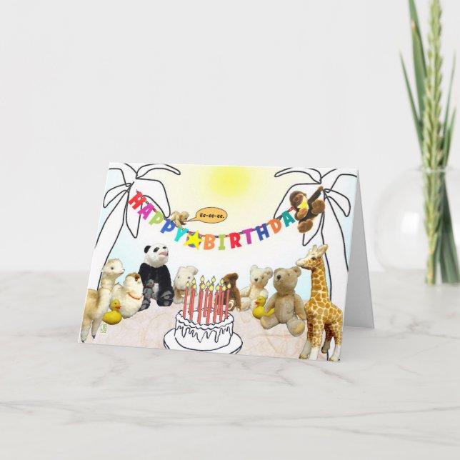 Cartões de Aniversário de Doze Velas (Frente)