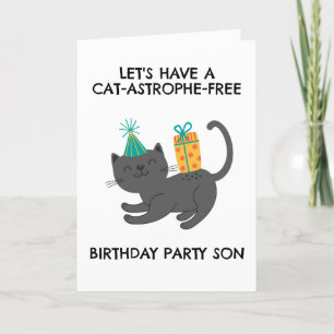 cartões de aniversário de gatinhos engraçados