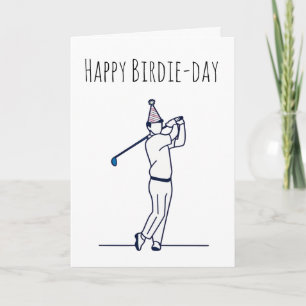 cartões de aniversário de golfe engraçados