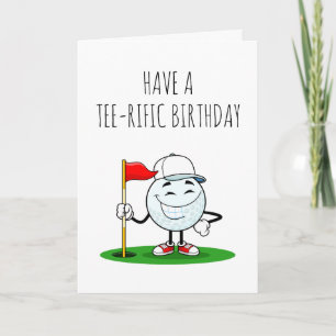 cartões de aniversário de golfe engraçados