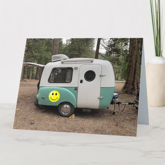 cartões de aniversário de MINI CAMPER TRAILER (Frente)