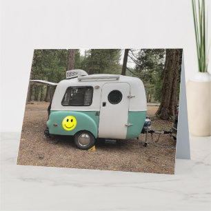 cartões de aniversário de MINI CAMPER TRAILER