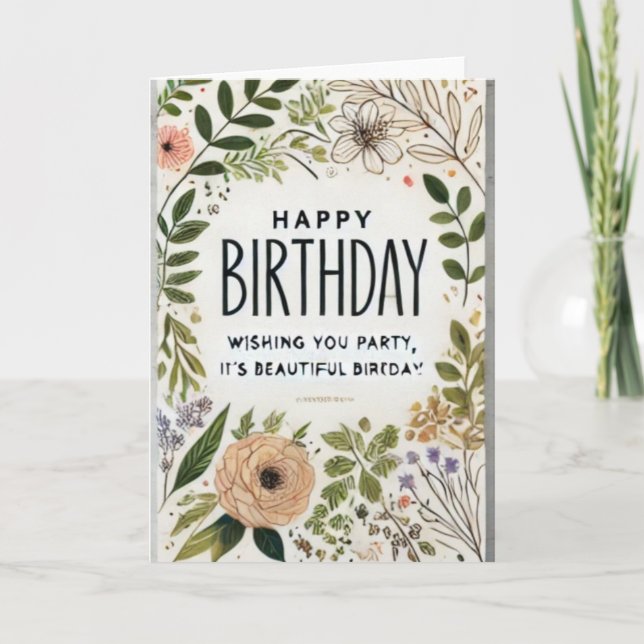 Cartões de Aniversário de Momugi (Frente)