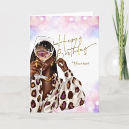 Cartões de Aniversário de Mulher Afro-Americana