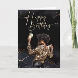 Cartões de Aniversário de Mulher Afro-Americana