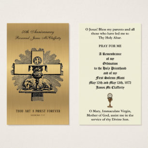 CARTÕES DE ANIVERSÁRIO DE ORDENAÇÃO DE PADRE C