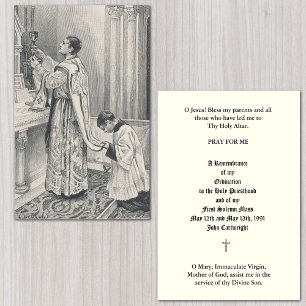 CARTÕES DE ANIVERSÁRIO DE ORDENAÇÃO DE PADRE CATÓL