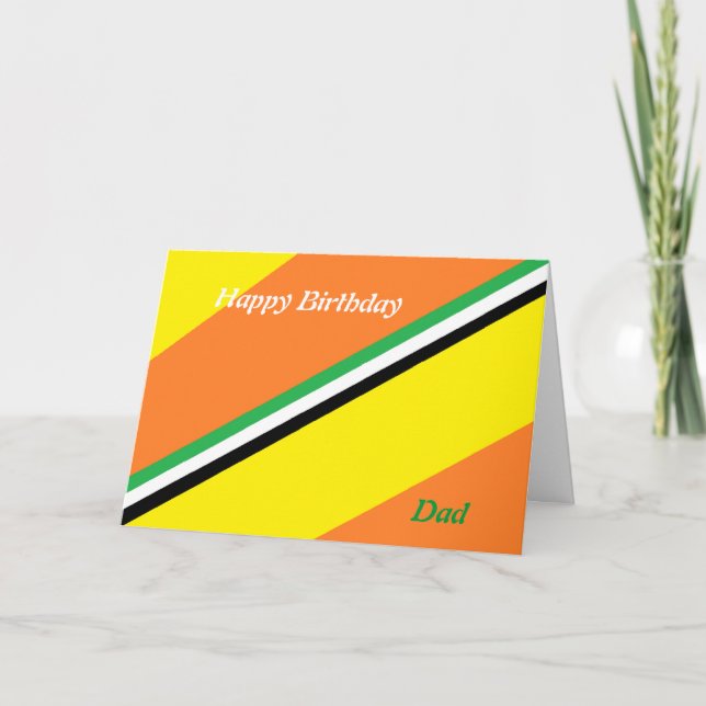cartões de aniversário de pai (Frente)
