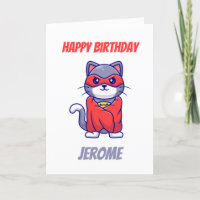Cartões de aniversário de super heróis para crianç