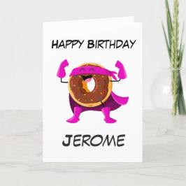 Cartões de aniversário de super-heróis para crianç