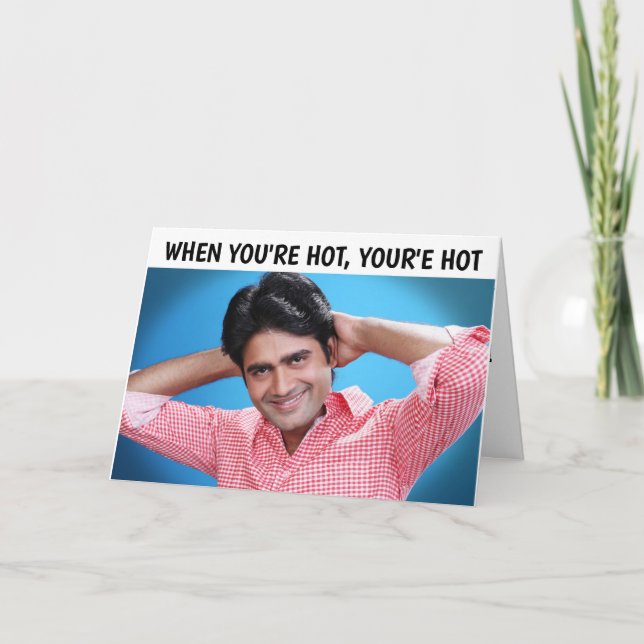 CARTÕES DE ANIVERSÁRIO DO LATIN HUNK PARA ELA (Frente)