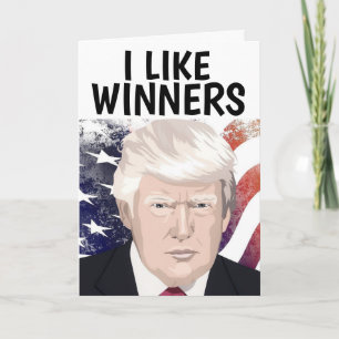 CARTÕES DE ANIVERSÁRIO DO TRUMP, EU GOSTO DE VENCE