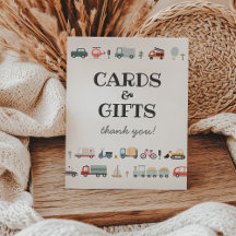 Cartões de aniversário e presentes modernos para t