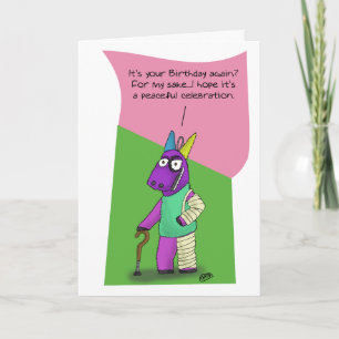 Cartões de aniversário engraçados: Abuso do Pin