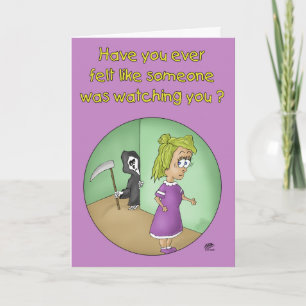 Cartões de Aniversário Engraçados: Alguém Vendo Vo