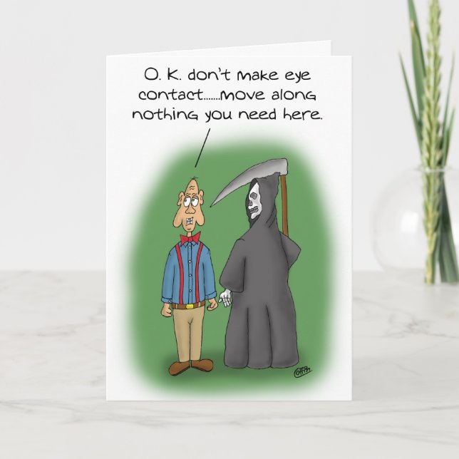 Cartões de aniversário engraçados: Continuem andan (Frente)