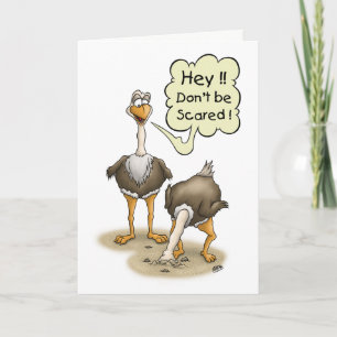 Cartões de aniversário engraçados: Não scared