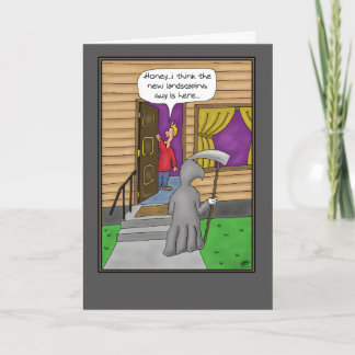 Cartões de Aniversário Engraçados: Novo Landscaper