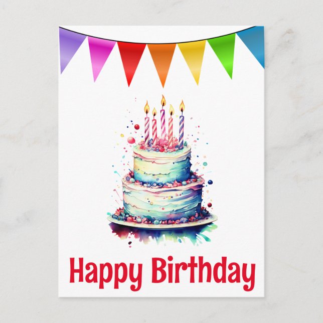 Cartões de aniversário felizes (Frente)