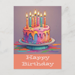 Cartões de aniversário felizes