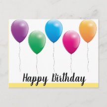 Cartões de aniversário felizes