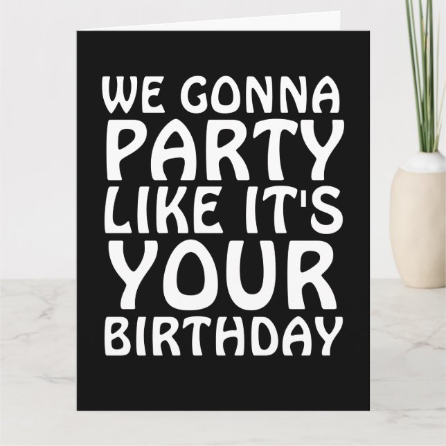 CARTÕES DE ANIVERSÁRIO GIGANTES VAMOS FESTAR COMO  (Frente)